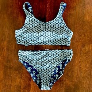Girls New NWOT Vineyard Vines Reversible Bikini Bathing Swim Suit size 14